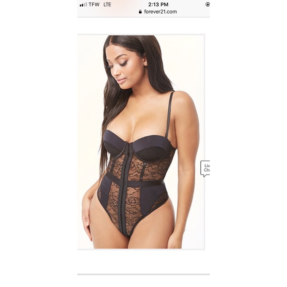 NWT sexy black lace bodysuit 💣